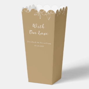 Caja Para Regalos Flor de cerezo de oro silenciado con nuestro amor