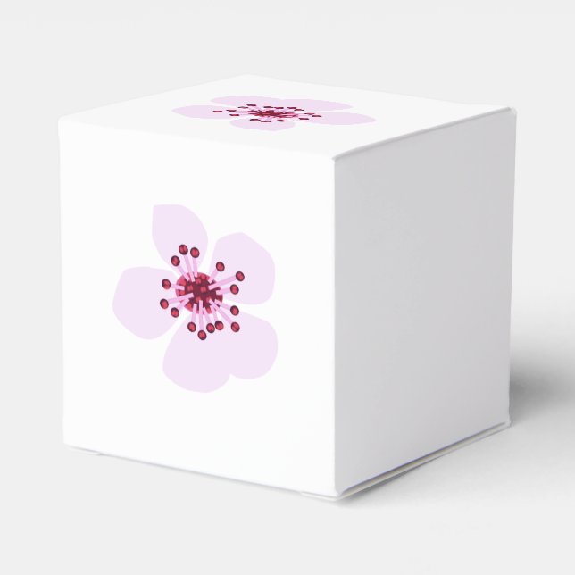 Caja Para Regalos Flor de ciruela, flor de cerezo (Reverso Costado)