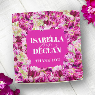 Caja Para Regalos Flor de color rosa oscuro color de agua floral