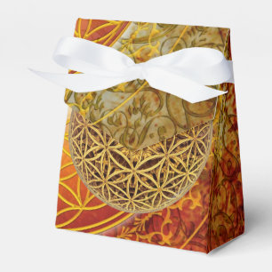 Caja Para Regalos Flor de la vida / Blume des Lebes - oro de la reji