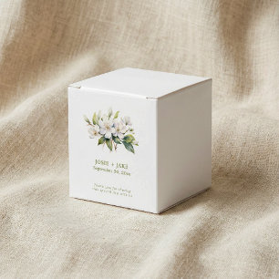 Caja Para Regalos Flor de manzana blanca