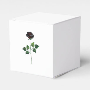 Caja Para Regalos Flor de rosa negra
