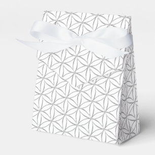 Caja Para Regalos Flor de vida / Blume des Lebens - patrón de plata