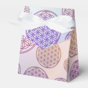 Caja Para Regalos Flor de vida / Blume des Lebens - Violeta patrón