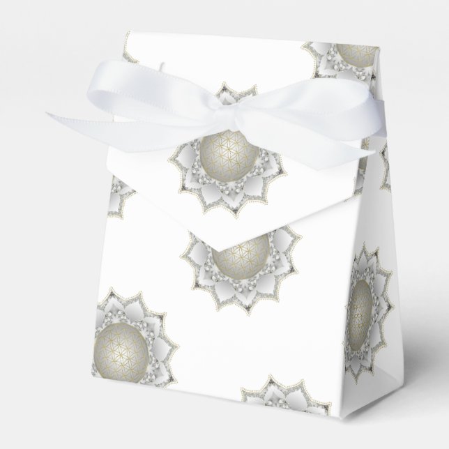 Caja Para Regalos Flor De Vida - Flores Mandala 1 (Front Side)