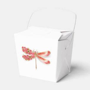 Caja Para Regalos Flor libélula con sakura de joyas