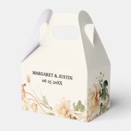 Caja Para Regalos Flor Lotus de Boda Vintage