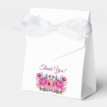 Flor rosa color de agua Bouquet-Boda Gracias-