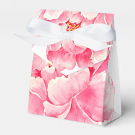 Caja Para Regalos Flor rosa peony
