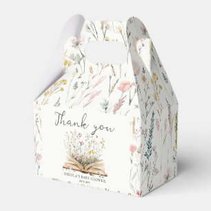 Caja Para Regalos Flor silvestre   Baby Shower del tema del libro