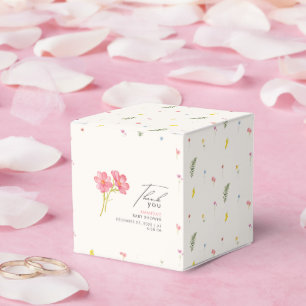 Caja Para Regalos Flor silvestre bohemia Floral Bebé ducha