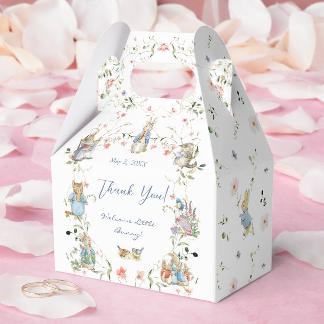 Caja Para Regalos Flor silvestre Peter the Rabbit Baby Shower FavBox (Boda)