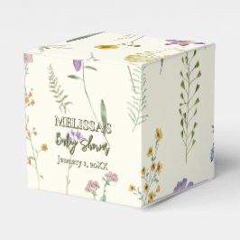 Caja Para Regalos Flor silvestre rústica salchicha de bebé