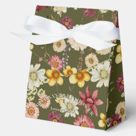 Caja Para Regalos Flor silvestre rústica salchicha de bebé