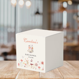 Caja Para Regalos Flor silvestre un bebé está preparando té fiesta d