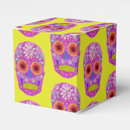 Caja Para Regalos Flor Skull 2
