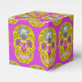 Caja Para Regalos Flor Skull 3