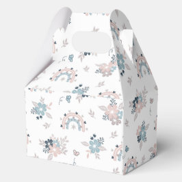 Caja Para Regalos Flor Y Patrón Sin Marea De Boho