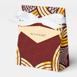 Caja Para Regalos Flora de oro de Ankara Kitenge