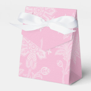Caja Para Regalos Flora lacey blanca rosa
