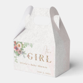 Caja Para Regalos Floral Baby Girl Shower