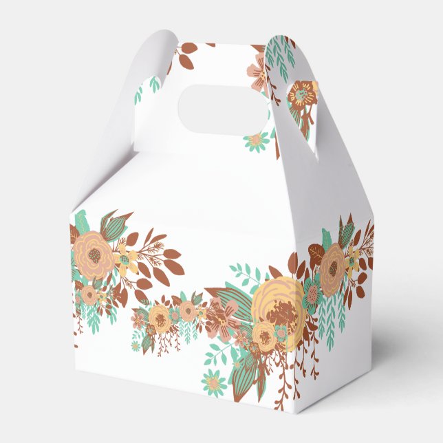 Caja Para Regalos Floral Boho Moderno (Front Side)