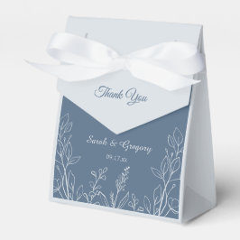 Caja Para Regalos Floral Boho simple Dusty Blue