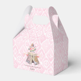 Caja Para Regalos Floral Boho Tribal Teepee Wild One First Birthday
