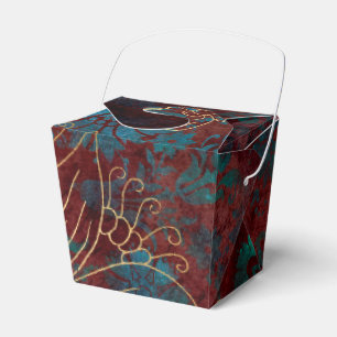 Caja Para Regalos Floral Damask Antiguo