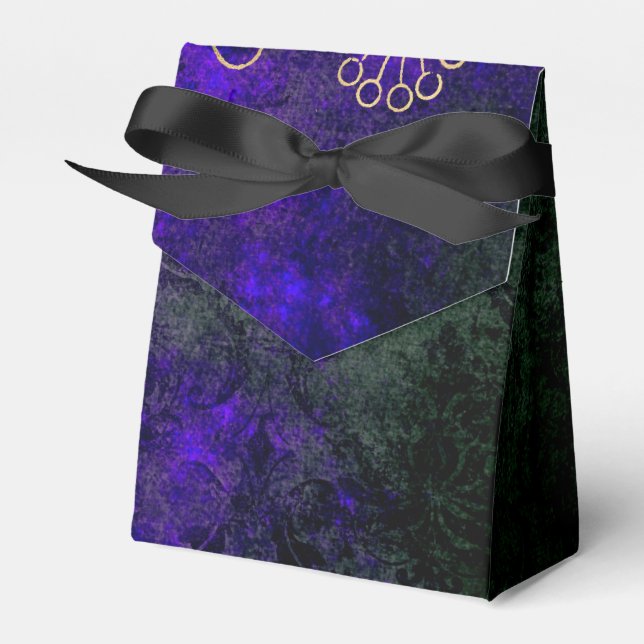 Caja Para Regalos Floral Damask Antiguo (Front Side)