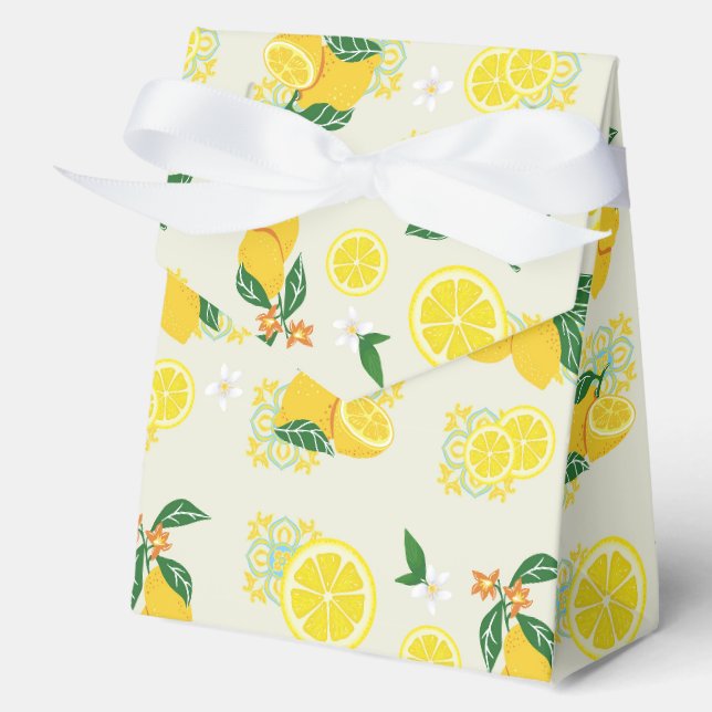 Caja Para Regalos Floral de Limón (Anverso)