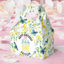 Caja Para Regalos Floral de mariposa singulares 1º cumpleaños