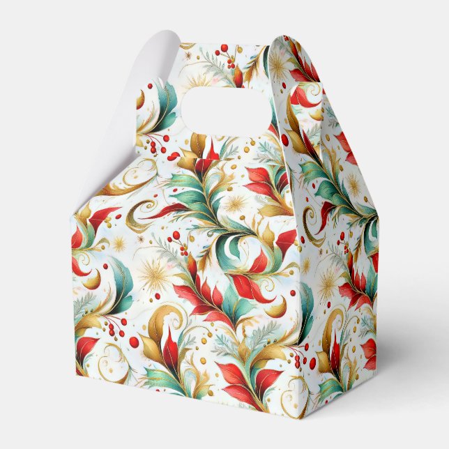 Caja Para Regalos Floral de navidades girados (Front Side)