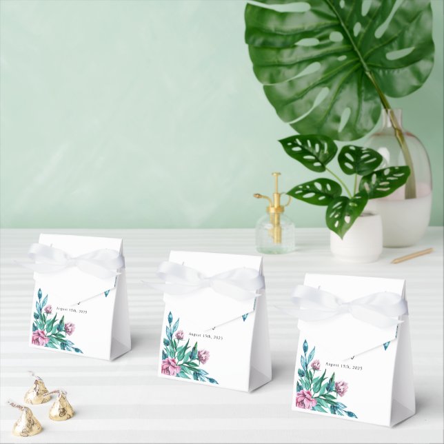 Caja Para Regalos Floral Femenina Romántica 40º cumpleaños (Múltiple)