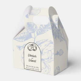 Caja Para Regalos Floral floral floral azul rica