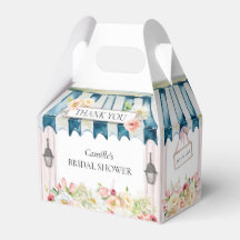Floral Garden Bridal Shower Favor Box