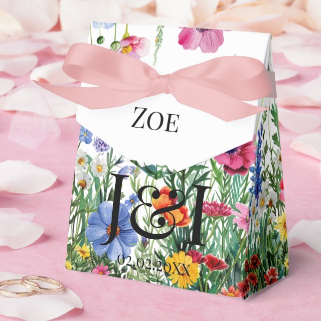 Caja Para Regalos Floral garden wedding (Boda)