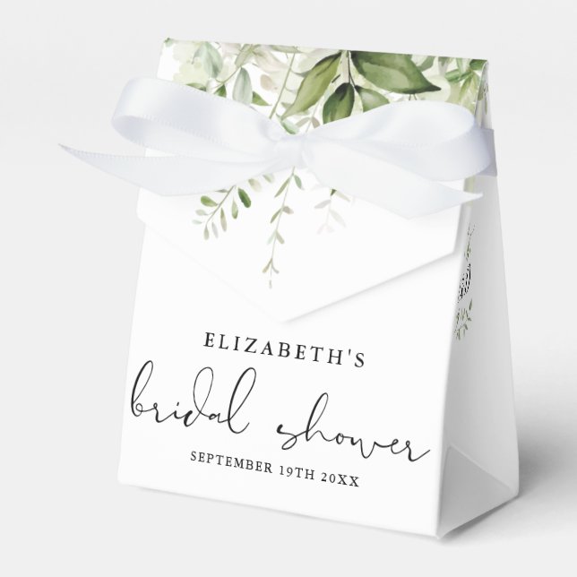 Caja Para Regalos Floral Greeneration Script Bridal Shower (Front Side)