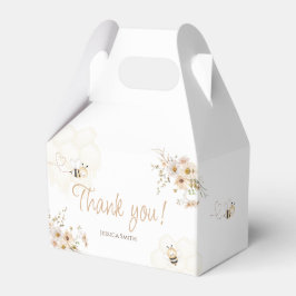 Caja Para Regalos Floral Honey Bee Baby Shower