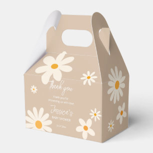 Caja Para Regalos Floral margarita retro desierto bebé ducha boho