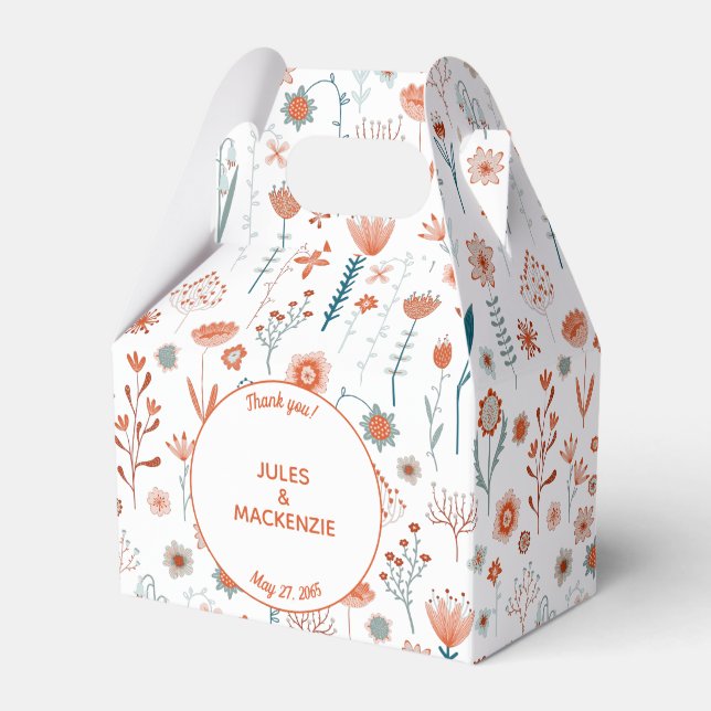 Caja Para Regalos Floral moderna y sencilla (Front Side)