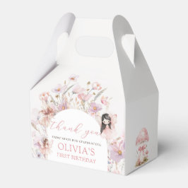 Caja Para Regalos Floral Mushroom Fairy Birthday Favor Box