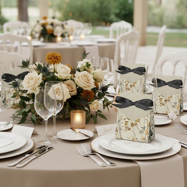 Caja Para Regalos floral prado ámbar (Subido por el creador)