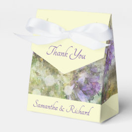 Caja Para Regalos Floral púrpura elegante