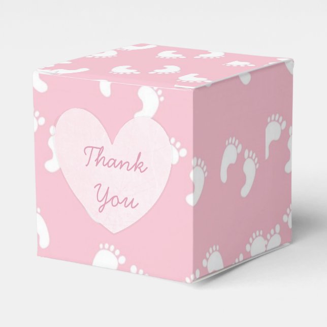 Caja Para Regalos Floral rosa Madera Rusa Gracias Cupcake Box (Costado Anverso)