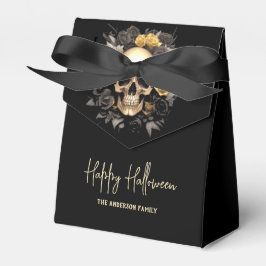 Caja Para Regalos Floral Skull Halloween Party