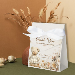 Caja Para Regalos Floral Teddy Bear Baby Shower Favorito Box