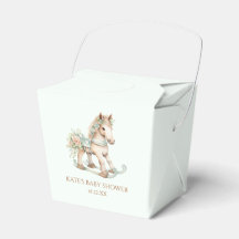 Floral Vintage Toy Rocking Horse Baby Shower