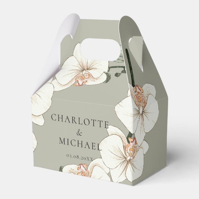 Caja Para Regalos  Floral Wedding Box Geschenkschachtel (Front Side)