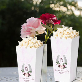 Caja Para Regalos Floral Western Horseshoe Quinceanera